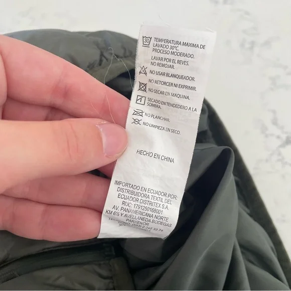 CHEVIGNON Olive Green Quilted Togs Puffer Vest Duck Logo